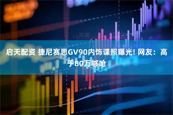 启天配资 捷尼赛思GV90内饰谍照曝光! 网友：高于80万够呛